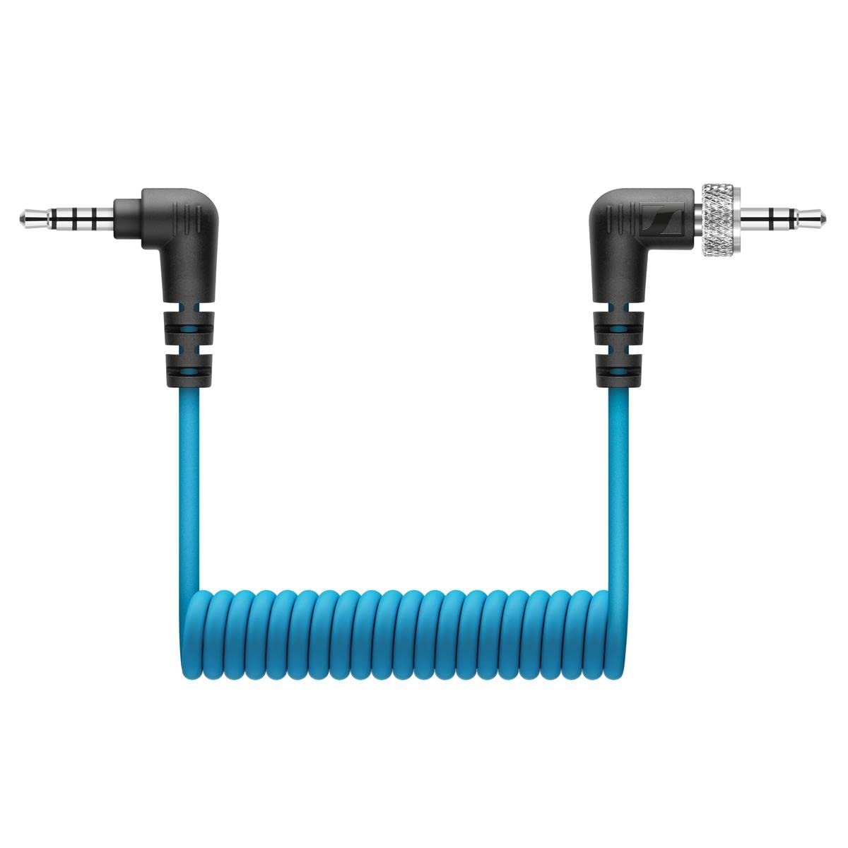 Sennheiser XSW-D Locking 3.5mm TRS to TRRS Coiled Cable for RX35 Wireless Digital Portable Receiver